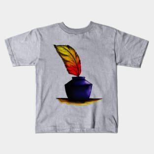 Write, feather and ink Kids T-Shirt